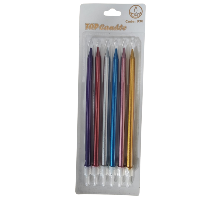 Karışık Doğum Günü Mumu 6 Lı Kod: 922 